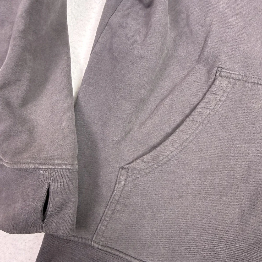 The North Face Men's XL Full Zip Hoodie Gray Blue Logo Sweatshirt Fall 2011 TB5Q
